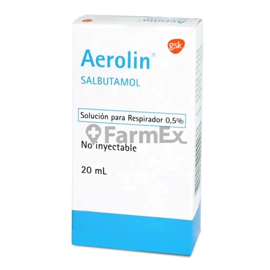 Aerolin Solución Para Respirador 0,5% x 20 mL Farmex-Fonasa-Persistente